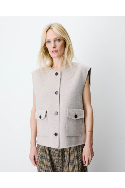 Gilet sans manches oversize