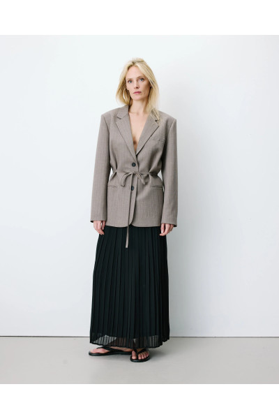 Blazer droit à rayures cintré