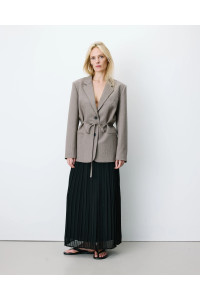 Blazer droit à rayures cintré