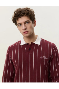 Polo en maille jacquard
