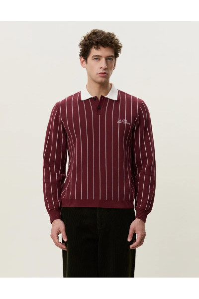 Polo en maille jacquard