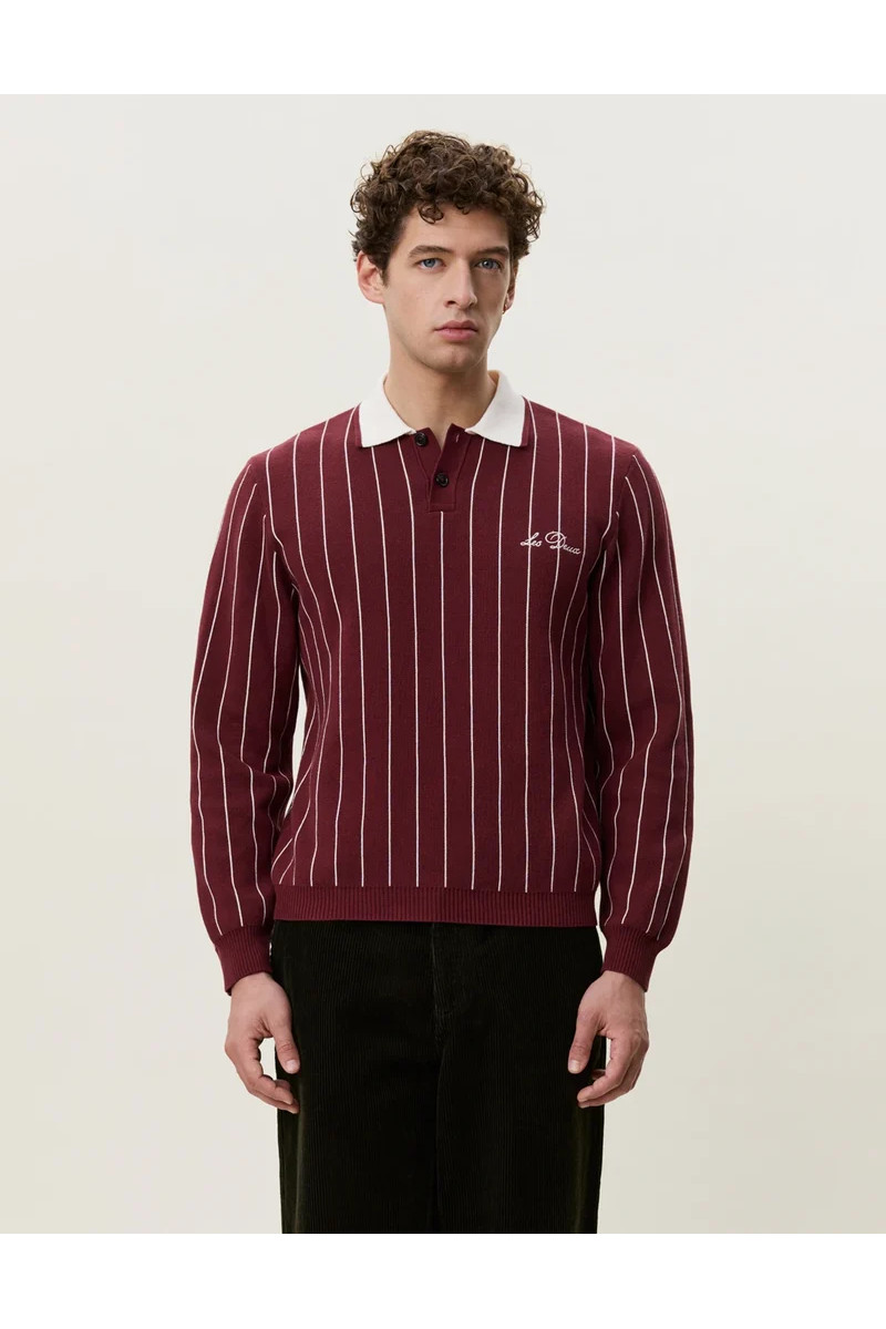 Polo en maille jacquard