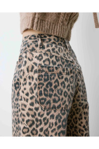 Jean large taille haute