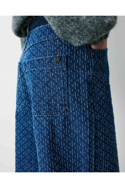 Jean large taille haute