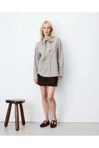 Chemise oversize col cavalier