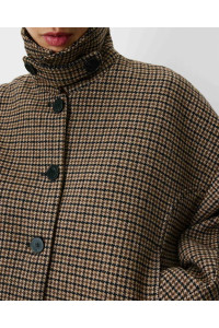 Manteau court pied-de-poule