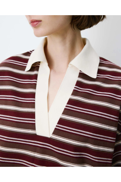 T-Polo rayé oversize