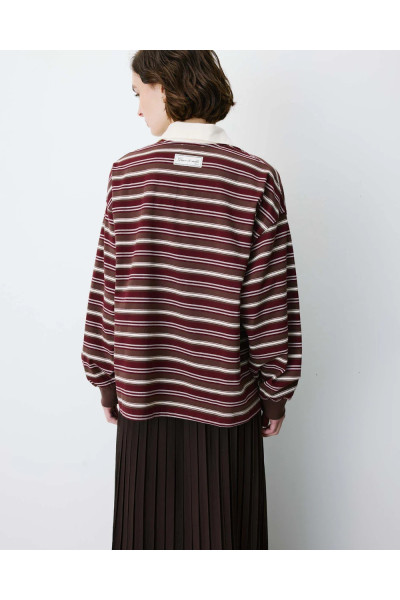 T-Polo rayé oversize