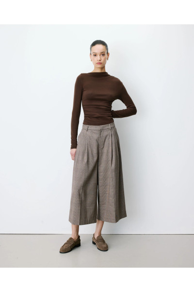 Pantalon jupe-culotte large