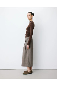 Pantalon jupe-culotte large