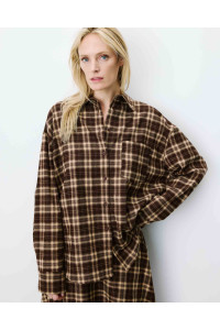 Chemise oversize à carreaux