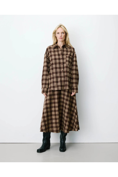 Chemise oversize à carreaux