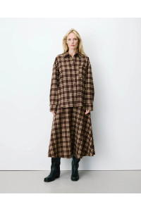 Chemise oversize à carreaux