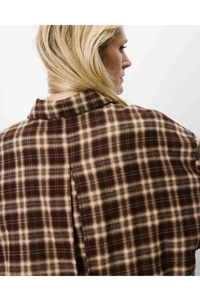 Chemise oversize à carreaux