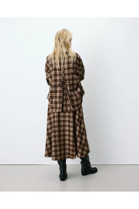 Chemise oversize à carreaux