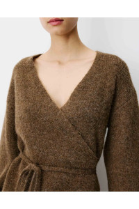 Cardigan droit cache-coeur