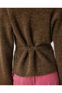 Cardigan droit cache-coeur