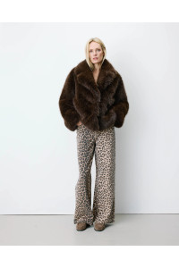 Manteau oversize en fausse fourrure