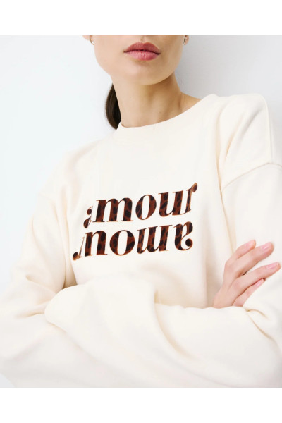 Sweat ample à message