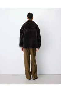 Manteau en fausse fourrure