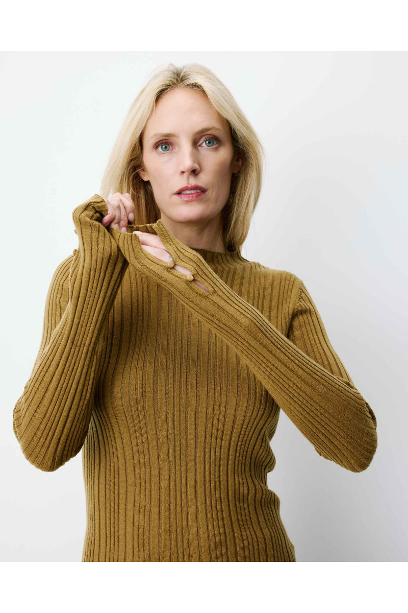 Pull ajusté en maille