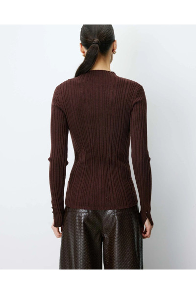 Pull ajusté en maille