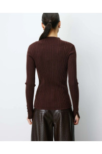 Pull ajusté en maille