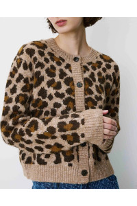 Cardigan léopard