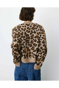 Cardigan léopard