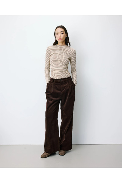 Pantalon baggy en velours