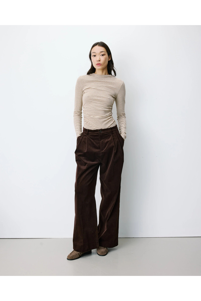Pantalon baggy en velours