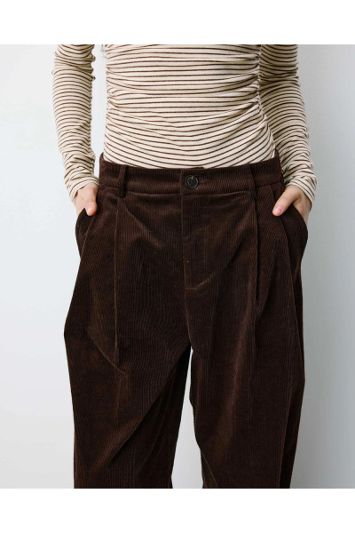 Pantalon baggy en velours