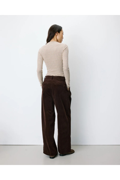 Pantalon baggy en velours