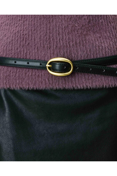 Ceinture fine en similicuir