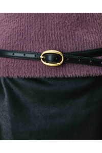 Ceinture fine en similicuir