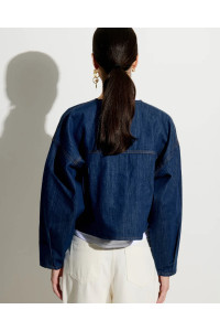 Veste courte en denim