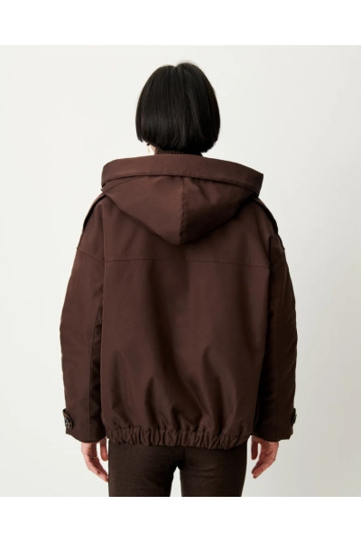 Parka courte à capuche