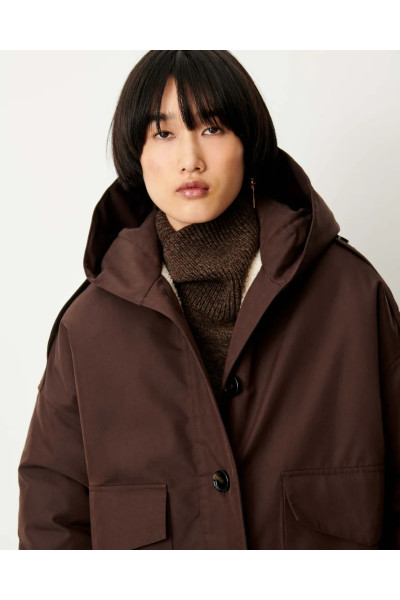 Parka courte à capuche
