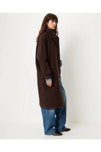 Manteau long en laine