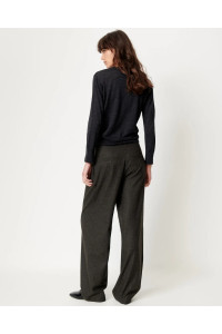 Pantalon à motif pied de poule
