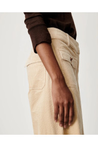 Pantalon droit en velours