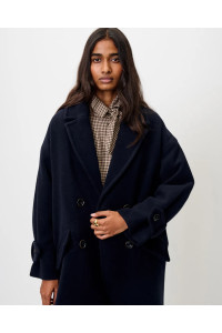 Manteau long en laine