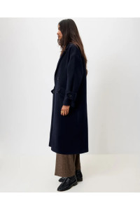 Manteau long en laine