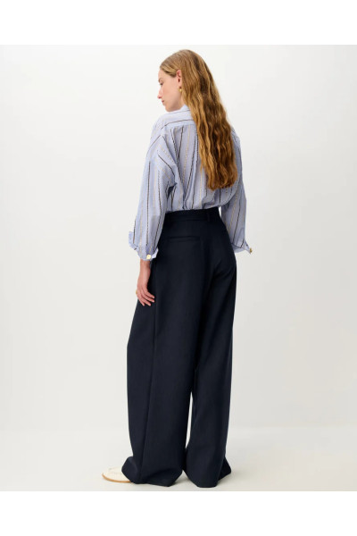 Pantalon ample en flanelle