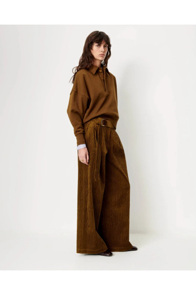 Pantalon ample en velours