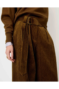 Pantalon ample en velours