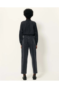 Pantalon droit en velours