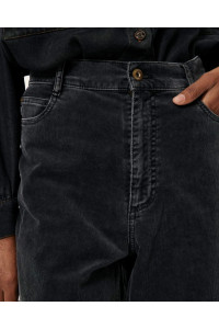 Pantalon droit en velours