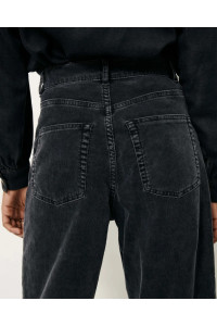 Pantalon droit en velours