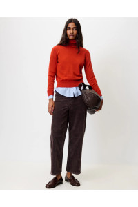 Pantalon droit en velours